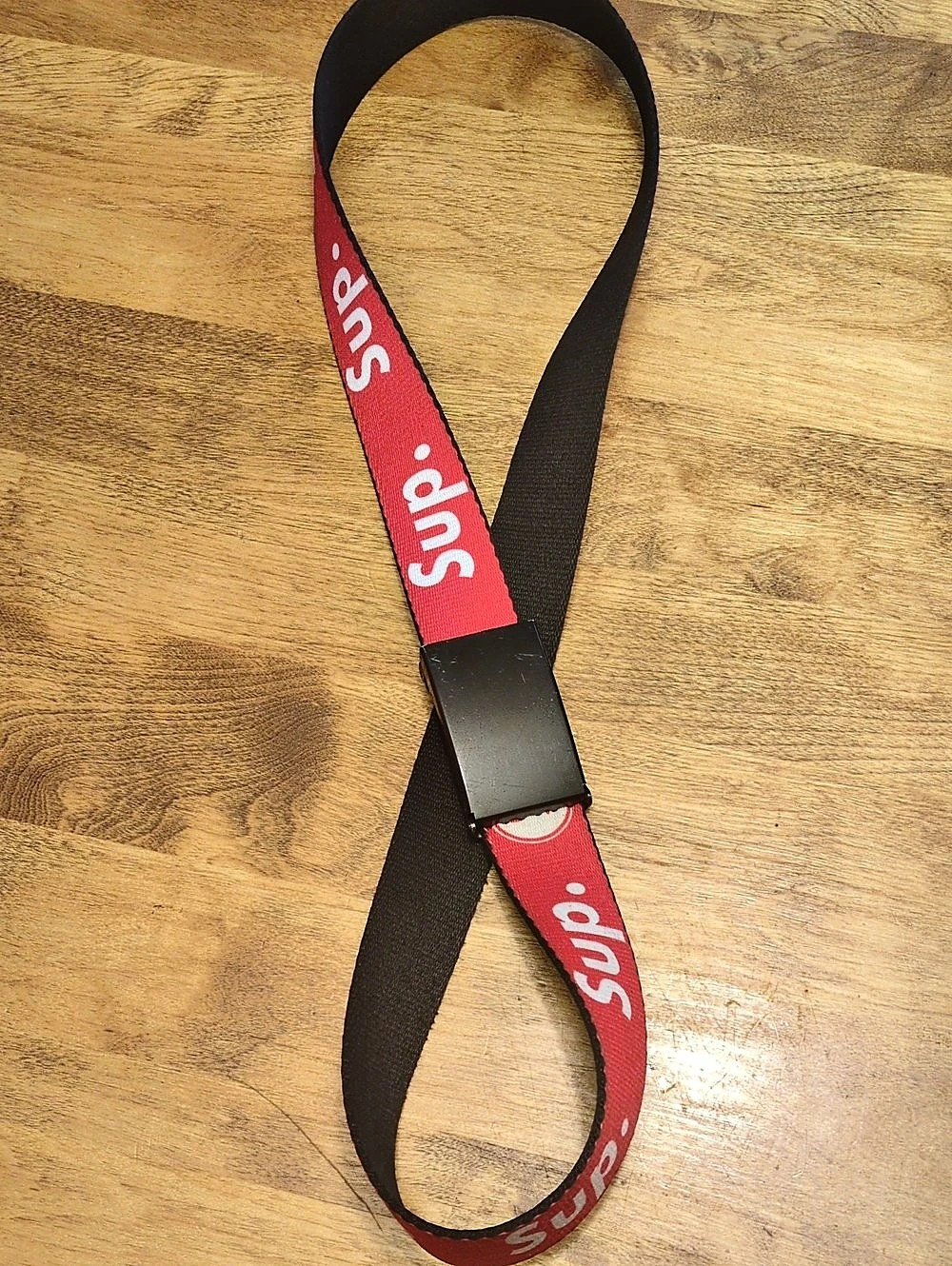 Supreme Web Belt Black & Red